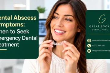 Dental abscess showing symptoms, emergency treatment options and warning signs at Great Bookham Dental Practice.